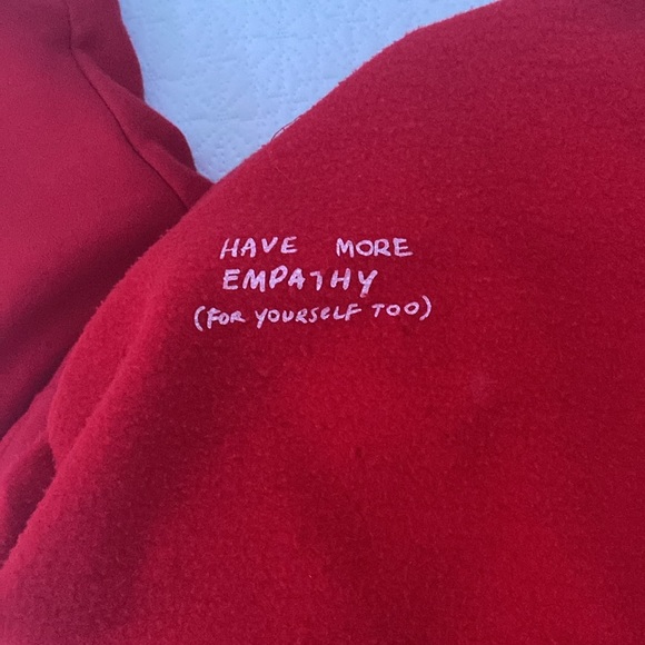 Red We’re Not Really Strangers Hoodie - Picture 2 of 3